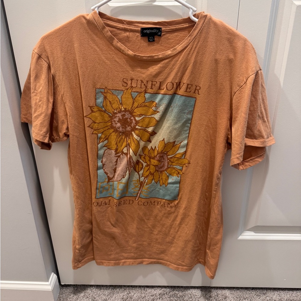 Dry Goods Orange Originality Crewneck Tee